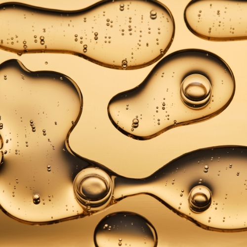 Caffeine — coffee bean oil with caffeine bubbles