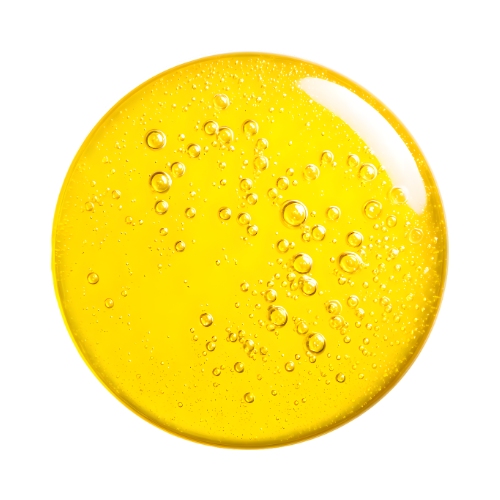 Vitamin C — bright lemon-yellow drop